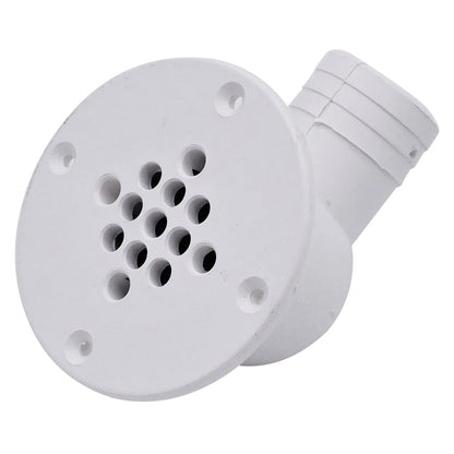 TM Marine 90Degree Cockpit Scupper Drain  White CSD92DP