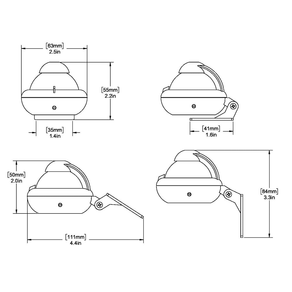 Ritchie X10A RitchieSport Automotive Compass  Bracket Mount  Gray X10A