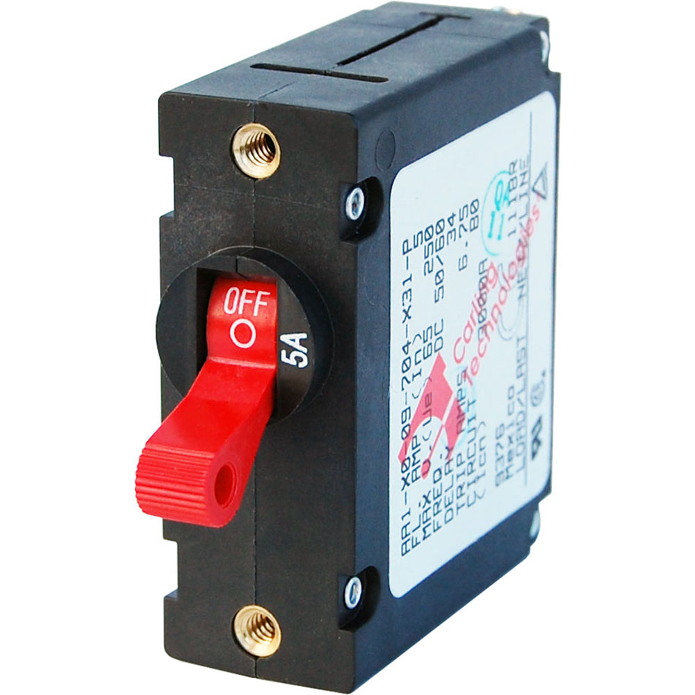 Blue Sea 7201 ACDC Single Pole Magnetic World Circuit Breaker    5 AMP 7201