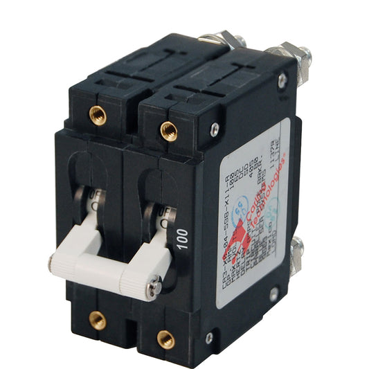 Blue Sea 7258 CSeries Double Pole Circuit Breaker  100A 7258