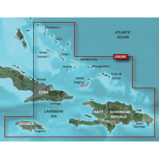 Garmin BlueChart g3 HD  HXUS029R  Southern Bahamas  microSDSD 010C073020