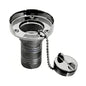 Whitecap Gas Hose Deck Fill wSplash Guard  112 Chain 6001