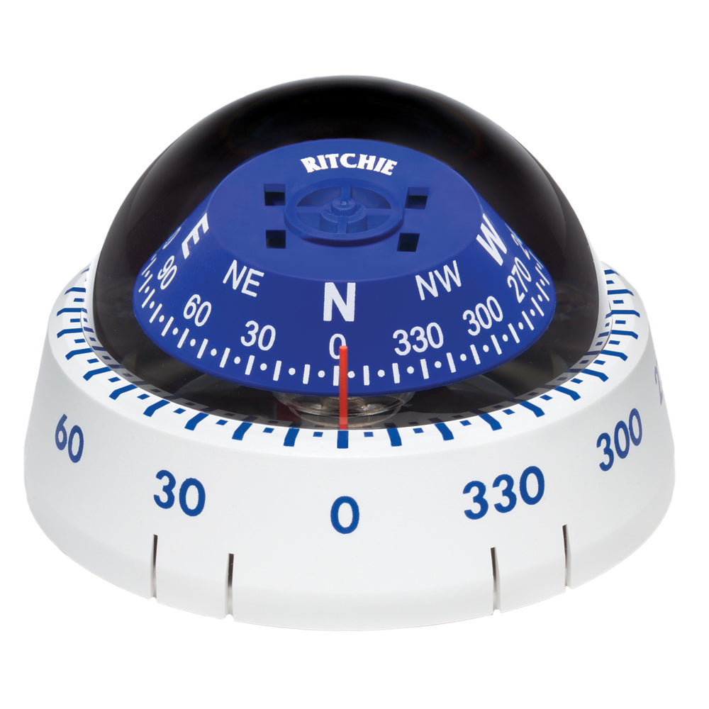 Ritchie XP99W Kayaker Compass  Surface Mount  White XP99W
