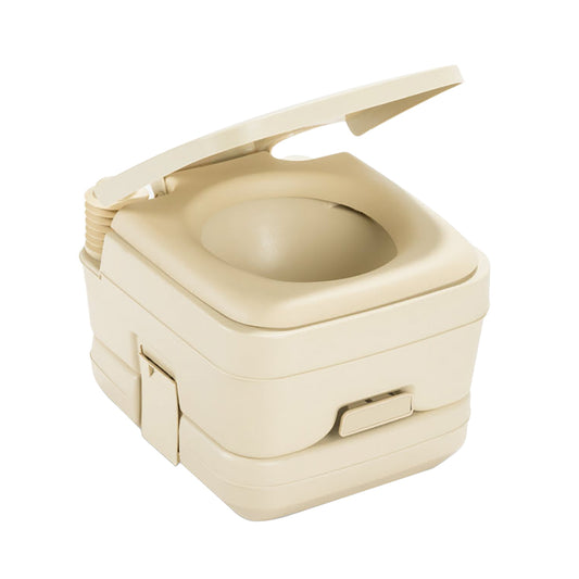 Dometic 964 Portable Toilet wMounting Brackets  25 Gallon  Parchment 311096402