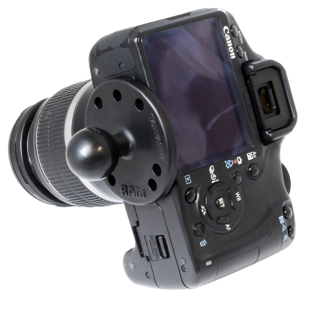 RAM Mount 25 Round Base w1 Ball and 1420 Threaded Male Post RAMB202AU