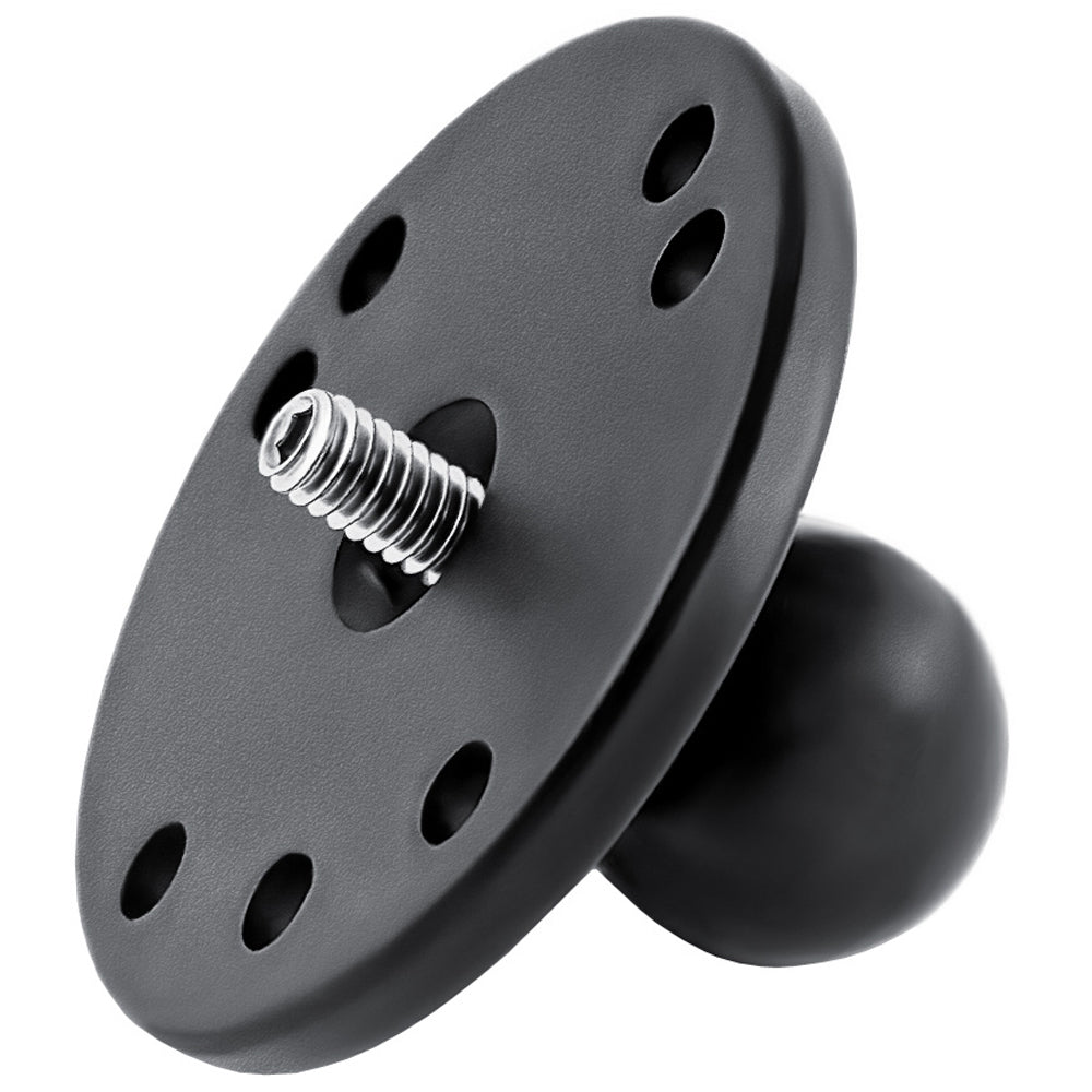 RAM Mount 25 Round Base w1 Ball and 1420 Threaded Male Post RAMB202AU