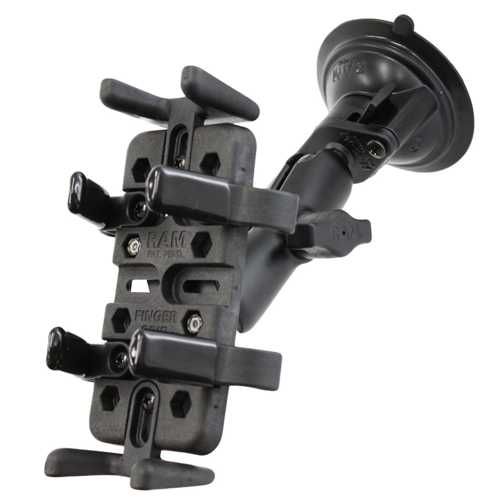 RAM Mount Universal Finger Grip Holder Suction Cup Mount RAMB166UN4U