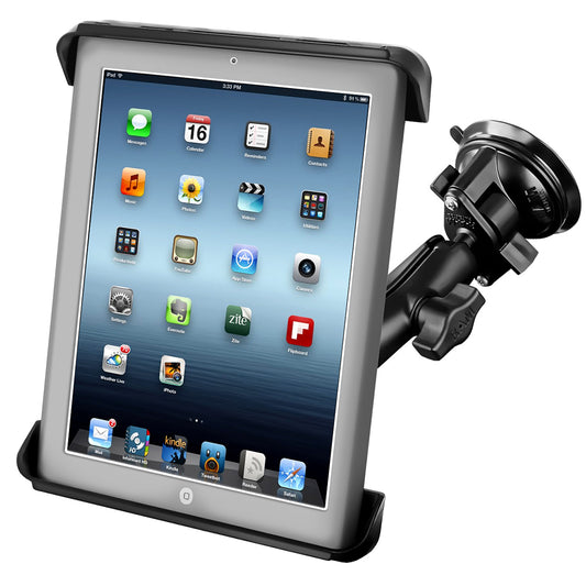 RAM Mount TabTite iPad HP TouchPad Cradle Twist Lock Suction Cup Mount RAMB166TAB3U