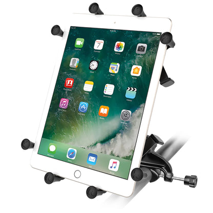 RAM Mount Universal XGrip III Large Tablet Holder  Fits New iPad  Includes Yoke Mount RAMB121UN9U