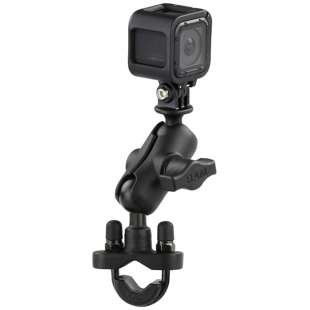 RAM Mount GoPro Hero Short Arm Handlebar Rail Mount RAMB149ZAGOP1U