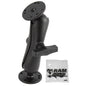 RAM Mount 15 Double Ball Mount with Hardware for Garmin Striker  More RAM101G4