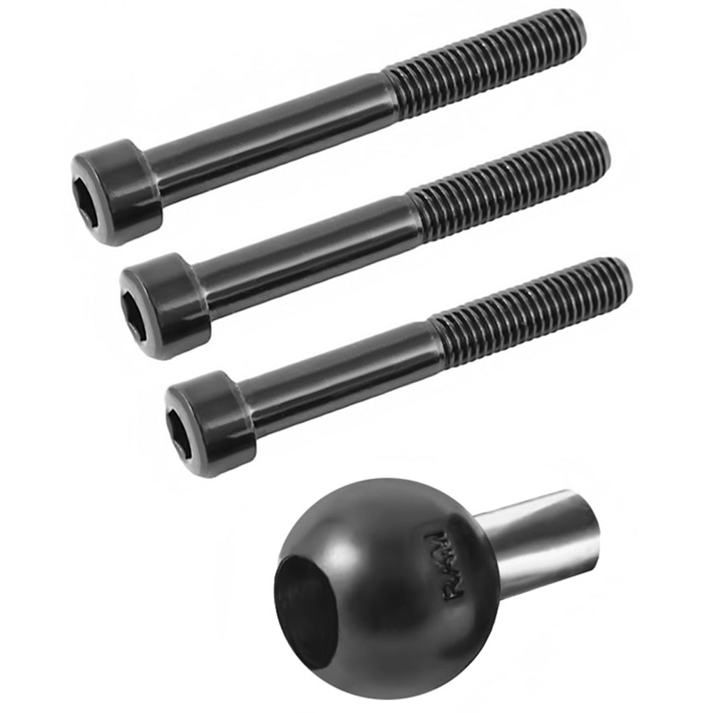 RAM Mount Motorcycle Handlebar Clamp Base wM8 Screws RAMB367U