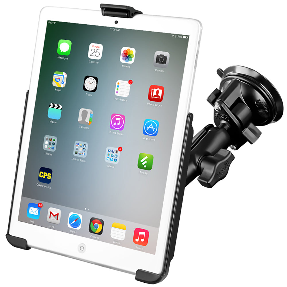 RAM Mount Suction Cup Mount wApple iPad mini EZROLLR Cradle RAMB166AP14U