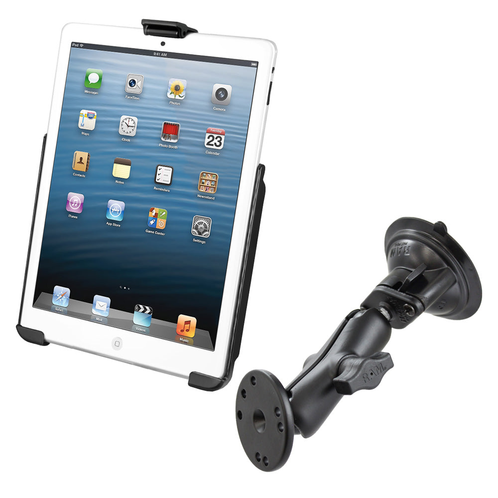 RAM Mount Suction Cup Mount wApple iPad mini EZROLLR Cradle RAMB166AP14U