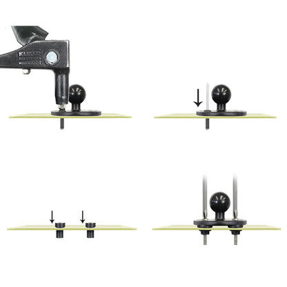 RAM Mount MariRivet Aluminum Pop Rivets  4 Pack RAMMARIRIVET4U