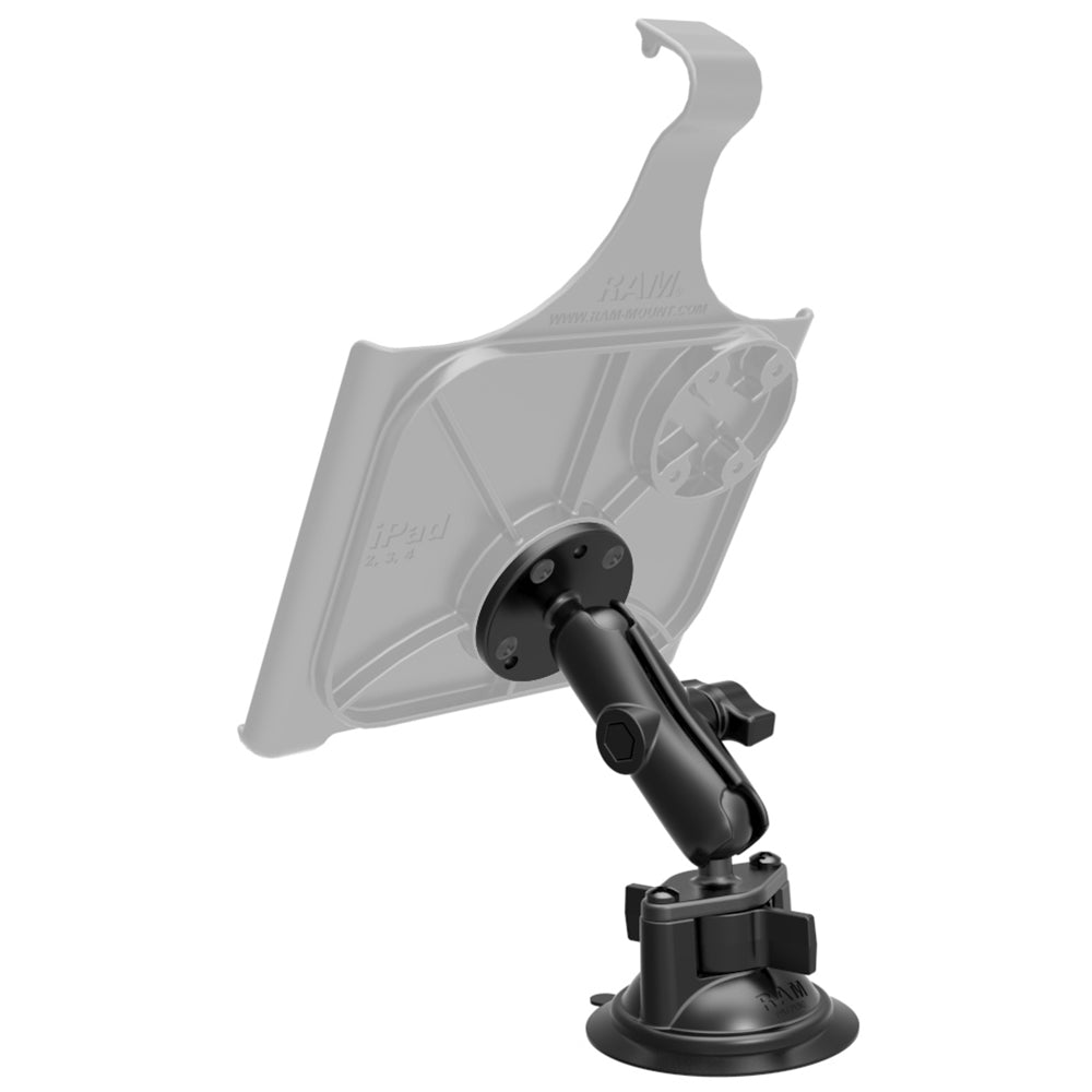 RAM Mount Twist Lock Suction Cup wRound Base Adapter RAMB166202U