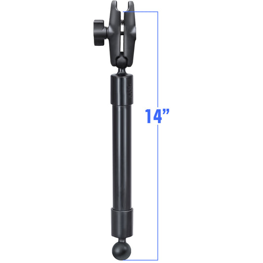 RAM Mount 14 Long Extension Pole w2 1 Ball Ends and Double Socket Arm RAPBB23014201U