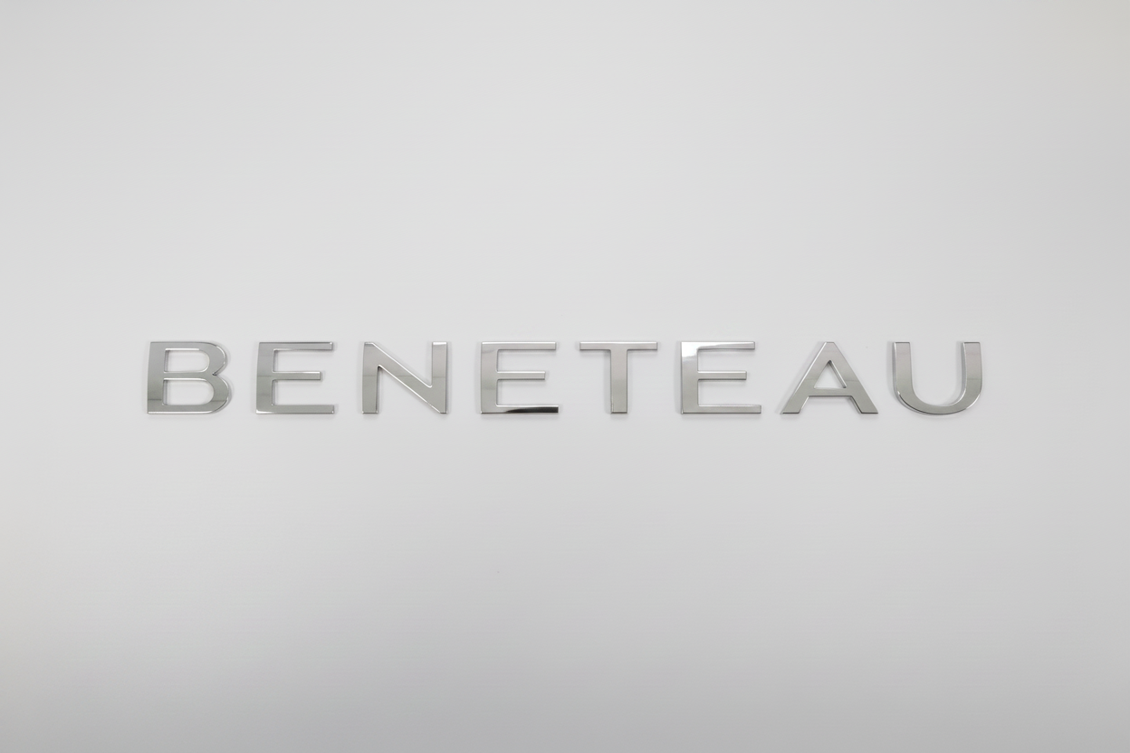 Beneteau Chrome Logo – 12" image 0