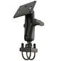 RAM Mount 15 Rail Mount wDouble UBolt Base  3625 Square Base VESA 75mm x 75mm Hole Pattern RAM334U