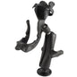 RAM Mount RAMROD 2000 Fishing Rod Holder wRAMROD Revolution RatchetSocket System and Round Flat Surface Base RAM117U