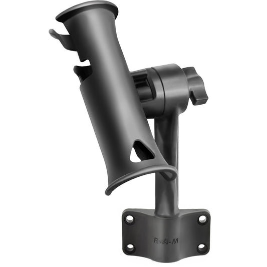 RAM Mount RAM Tube Jr Fishing Rod Holder wStandard 6 Length Post Spline  Bulkhead Mounting Base RAP390BU