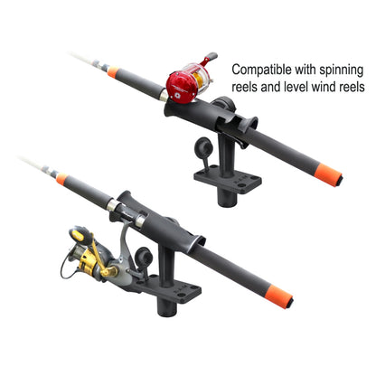 RAM Mount RAM Tube Jr Rod Holder wShort 4 Length Post Spline  Flush Mounting Base RAP390SFU