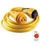 Marinco CS3050 EEL 30A 125V Shore Power Cordset  50  Yellow CS3050