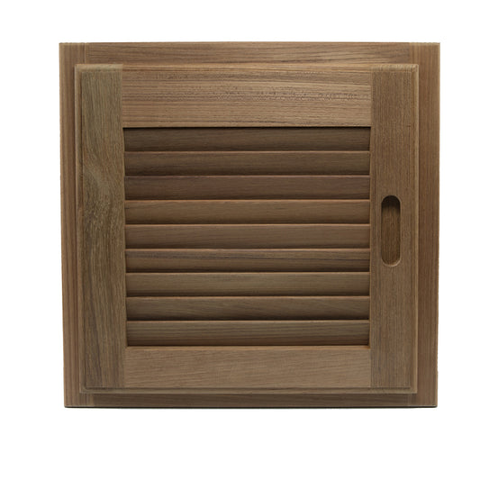 Whitecap Teak Louvered Door  Frame  Right Hand  15 x 15 60722