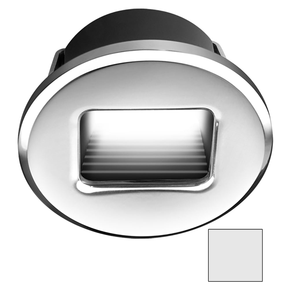 i2Systems Ember E1150Z SnapIn  Polished Chrome  Round  Cool White Light E1150Z11AAH
