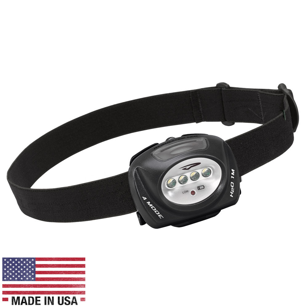 Princeton Tec QUAD Industrial Headlamp  Black QUADIND