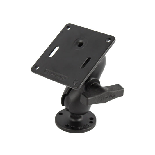 RAM Mount 3625 Vesa Plate w75 x 75mm Hole Pattern and Short Arm Surface Mount RAM101UB2461