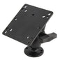 RAM Mount 475 Square Base VESA Plate 75mm and 100mm Hole Patterns wShort Arm Surface Mount RAM101UB246