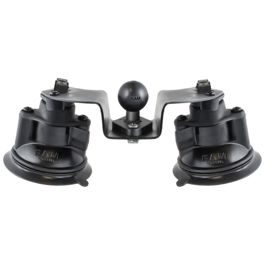 RAM Mount Dual Articulating Suction Cup Base w1 Ball Base RAMB189BPIV1U
