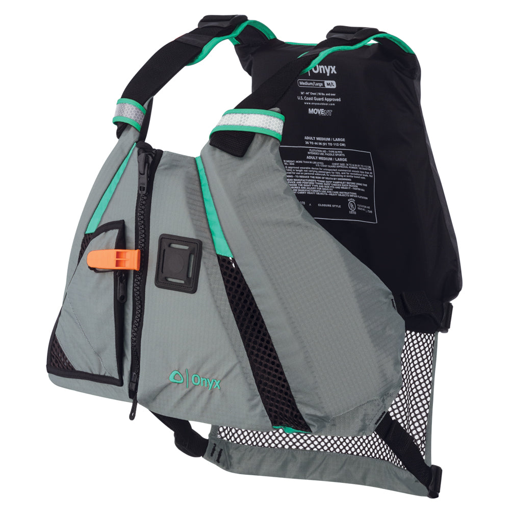 Onyx MoveVent Dynamic Paddle Sports Life Vest  XL2XL  Aqua 12220050506015