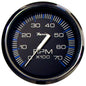 Faria Chesapeake Black 4 Tachometer  7000 RPM Gas All Outboards 33718