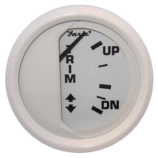 Faria Dress White 2 Trim Gauge Mercury  Mariner  Mercruiser  Volvo DP  Yamaha 01 and newer 13122