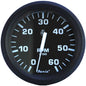 Faria Euro Black 4 Tachometer  6000 RPM Gas  Inboard  IO 32804