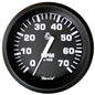 Faria Euro Black 4 Tachometer  7000 RPM Gas  All Outboard 32805