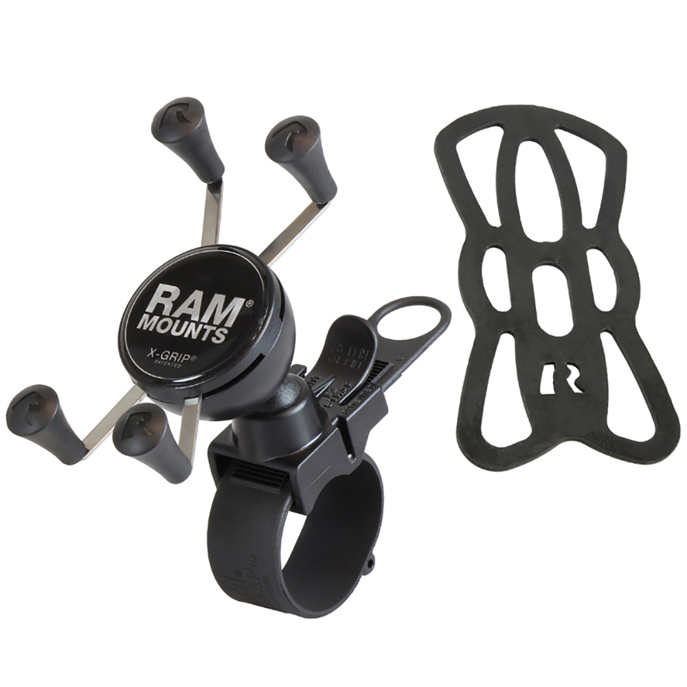 RAM Mount EZStrap Rail Mount wUniversal XGrip Cell Phone Holder RAPSB187UN7U