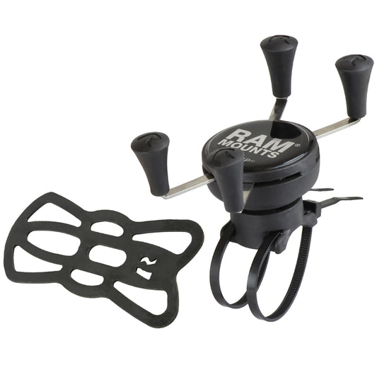 RAM Mount EZONOFF Bicycle Mount wUniversal XGrip Cell Phone Holder RAP2741UN7U