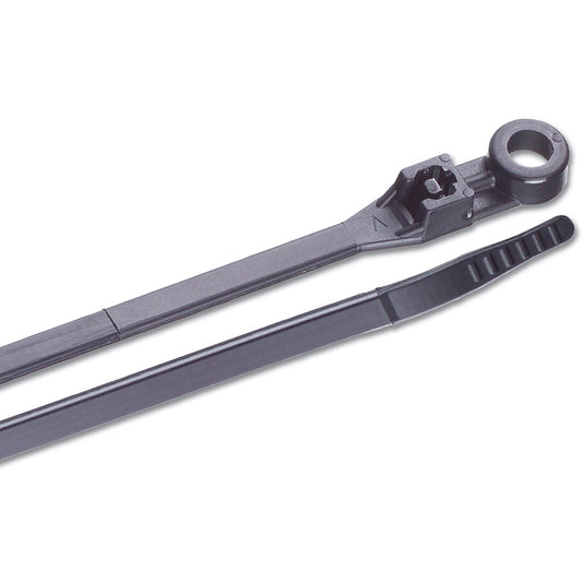 Ancor 8 UV Black Mounting Cable Zip Ties  100 Pack 199229