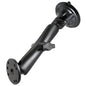 RAM Mount Twist Lock Suction Cup Mount wLong Double Socket Arm  25 Round Base  AMPS Hole Pattern 9 Length RAMB166C202U