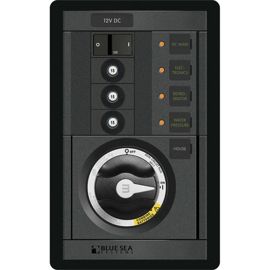 Blue Sea 1408 MSeries Dual Circuit Plus Main  3 Positions CLB Vertical 1408