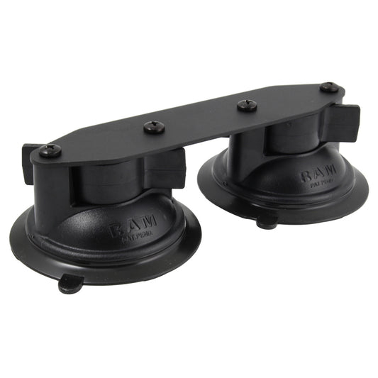 RAM Mount Straight Double Suction Cup Base RAMB189BFRO1U
