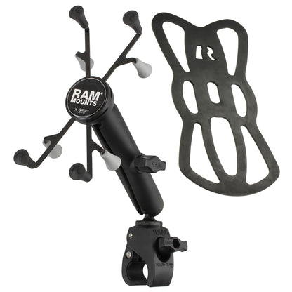 RAM Mount ToughClaw Base wLong Double Socket Arm  Universal XGrip Cradle w1 Ball f7 Tablets RAMB400CUN8U
