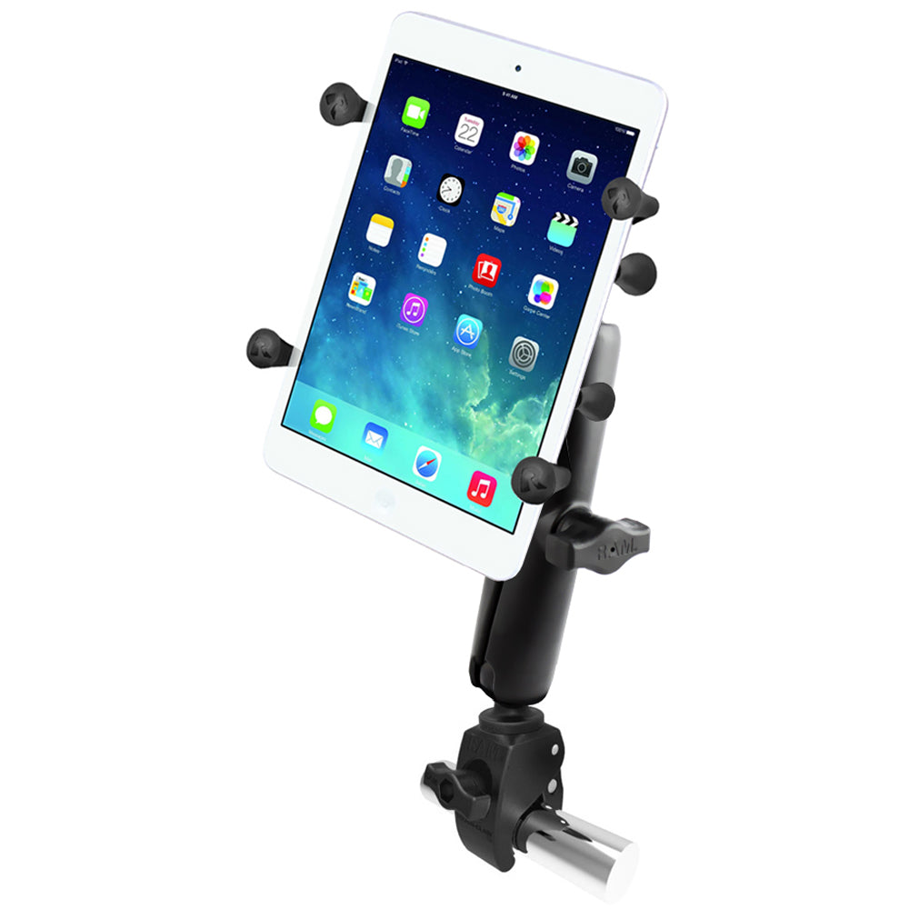RAM Mount ToughClaw Base wLong Double Socket Arm  Universal XGrip Cradle w1 Ball f7 Tablets RAMB400CUN8U