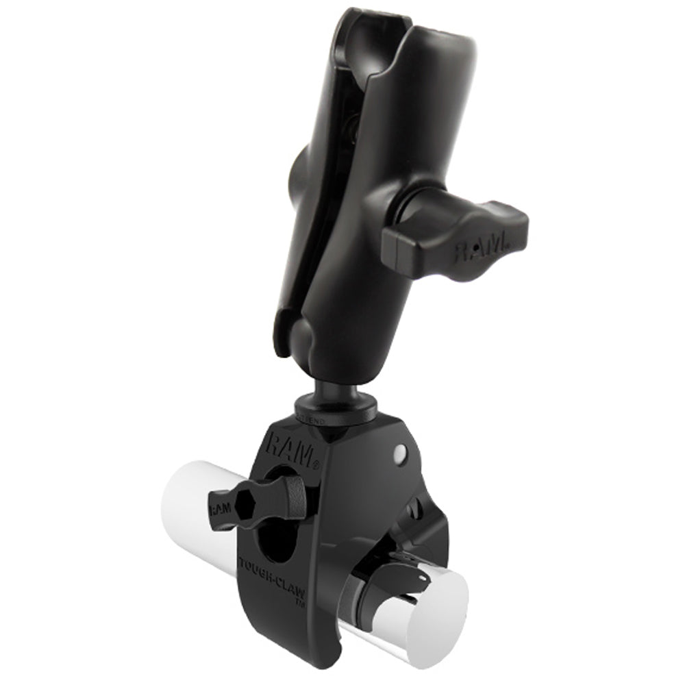 RAM Mount 1 Ball Standard Length Double Socket Arm wMedium ToughClaw Base RAPB404201U