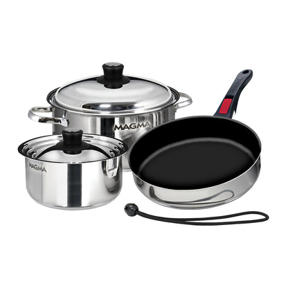 Magma 7 Piece Induction NonStick Cookware Set  Stainless Steel A103632IND