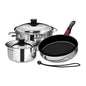 Magma 7 Piece Induction NonStick Cookware Set  Stainless Steel A103632IND