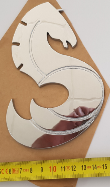 Chrome Beneteau Sea Horse (2 Tails) image 0